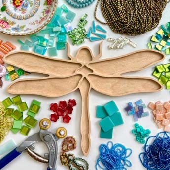 library courses 0008 dragonfly mosaic class