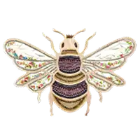 sharra frank orange mosaic flower