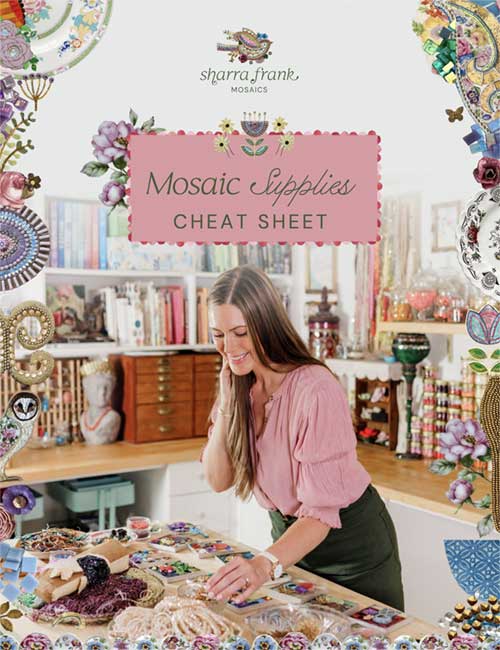 sharras mosaic supplies cheat sheet