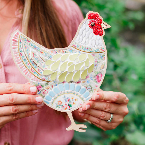 sharra and chicken mosaic